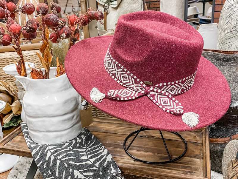 Red Hat as part of display at Celebrated Interiorss