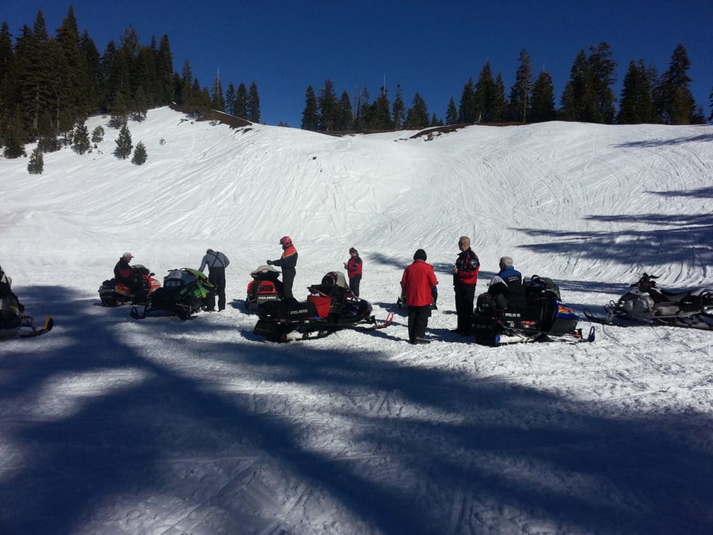 Group Snowmobile Ride