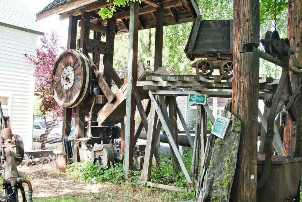 Outside display at the Plumas County Museum