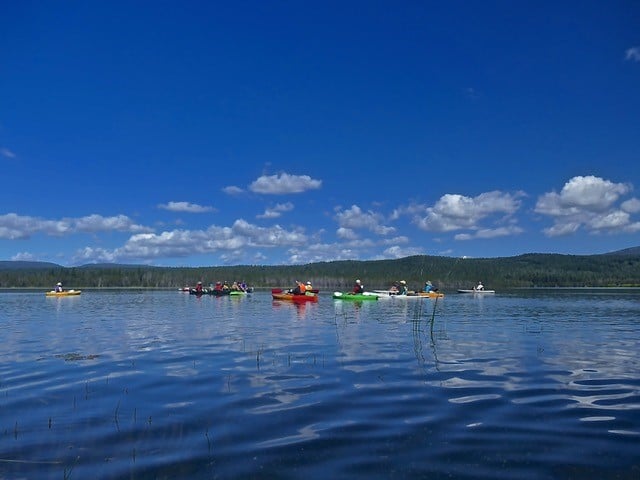 Lake almanor for kayaking and boating