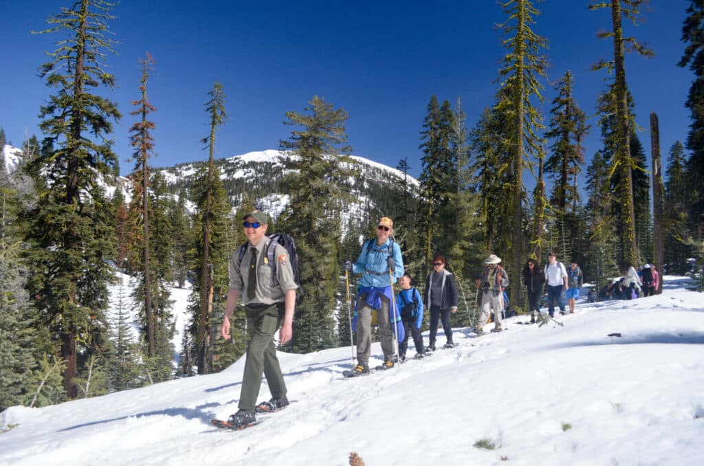 winter sports in Northern California at Lassen Volcanic Park