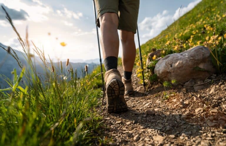 Hiker on Pacific Crest Trail.